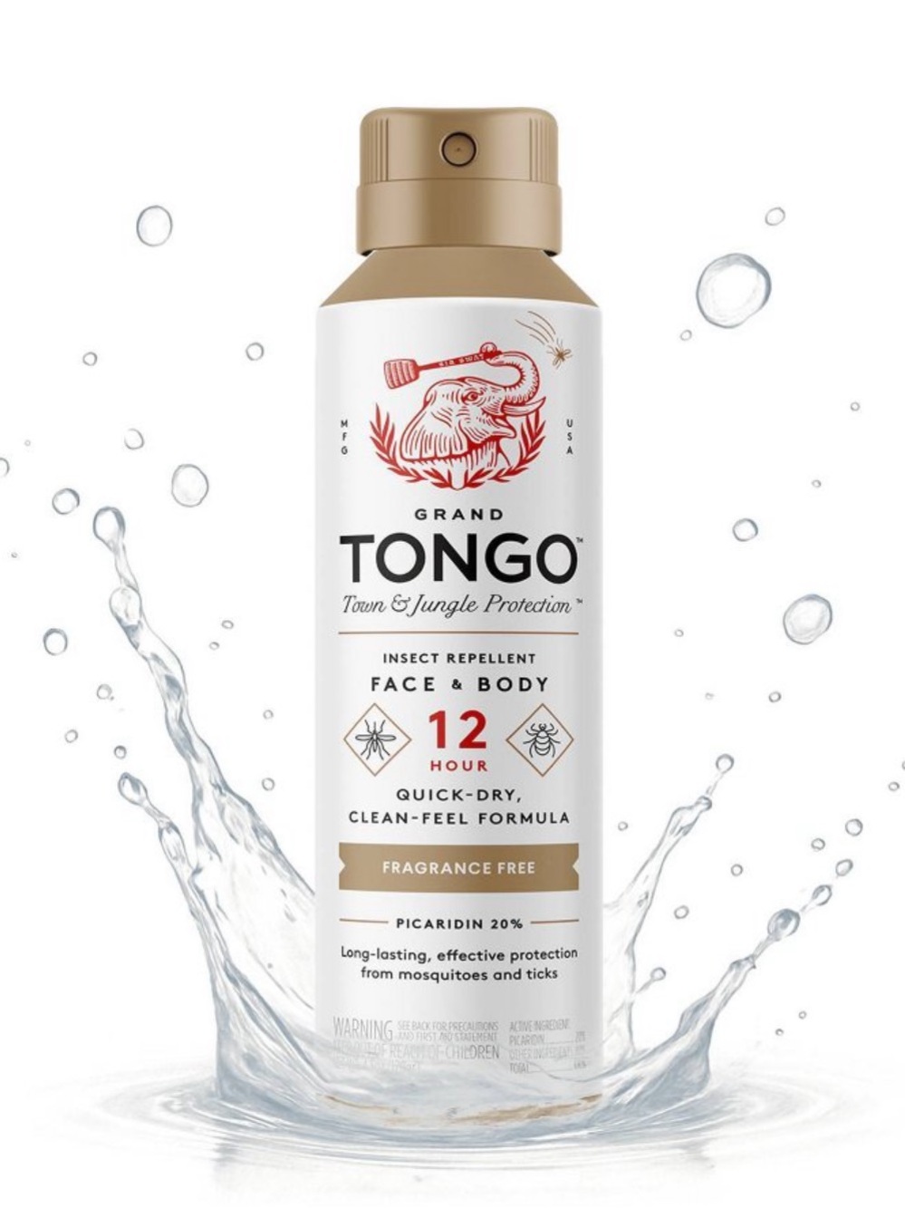 Grand Tongo DEET-Free
Picaridin Insect Repellent 4.5oz face & body 12 hour new